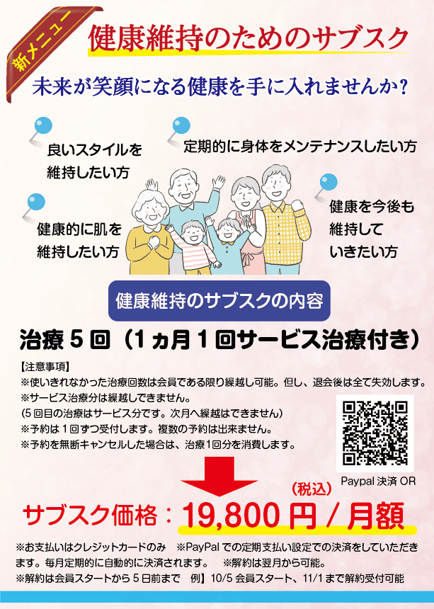 健康維持サブスク1980